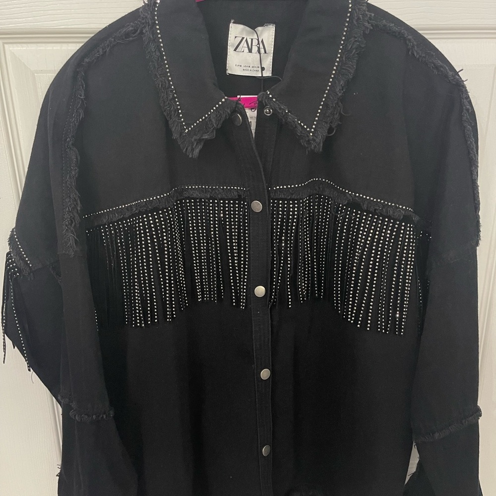 COPY - Zara Fringe Overshirt